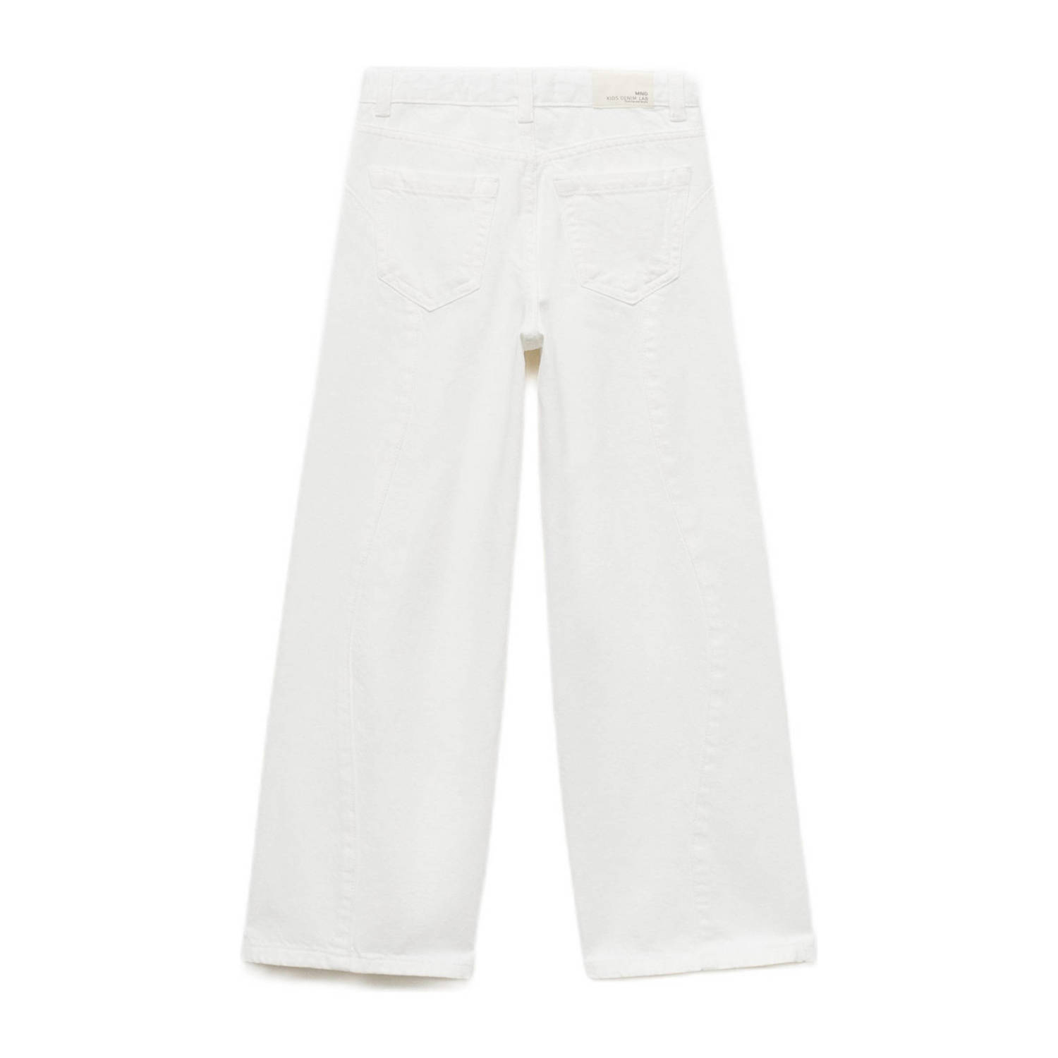 Mango Kids wide leg jeans wit