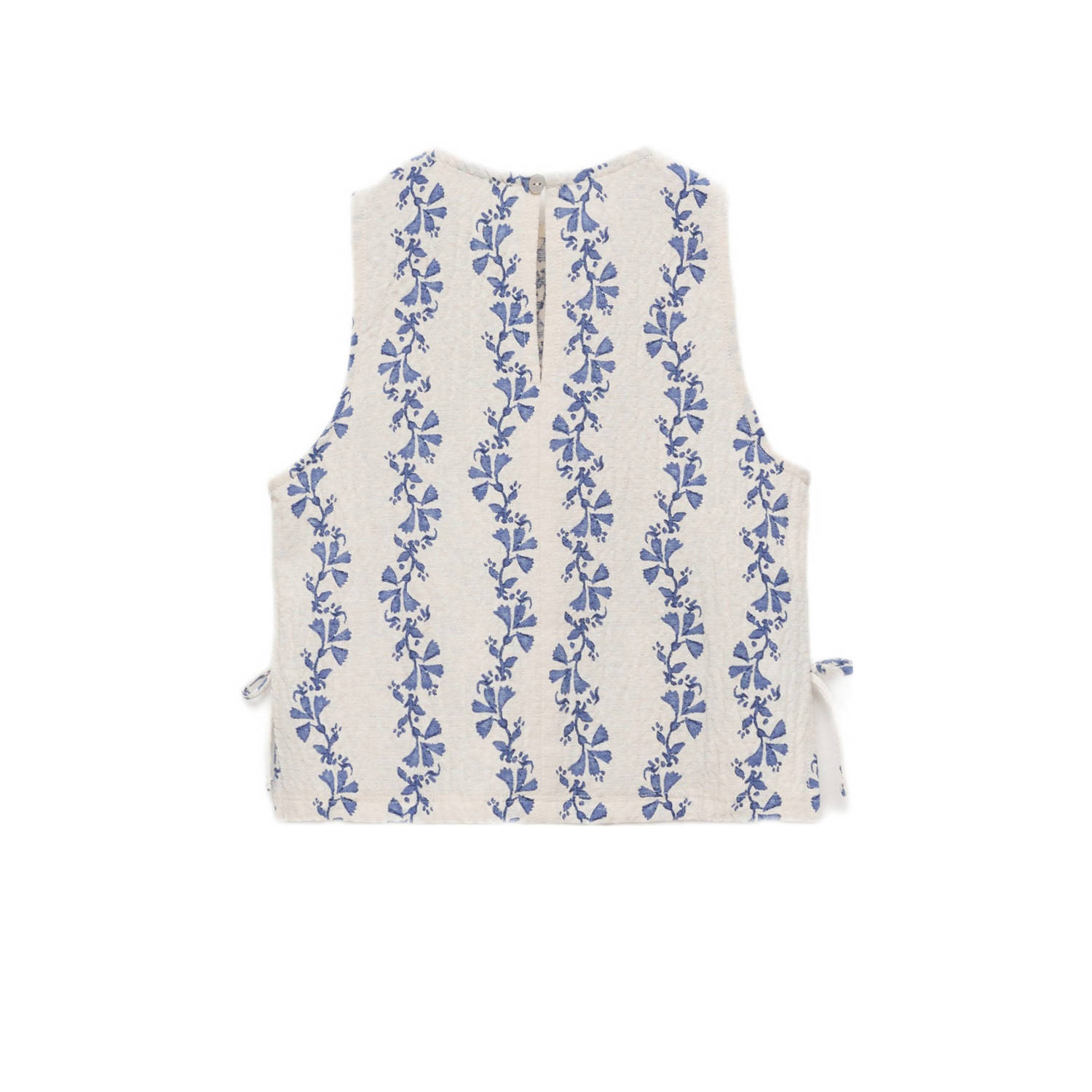 Mango Kids mouwloze top blauw
