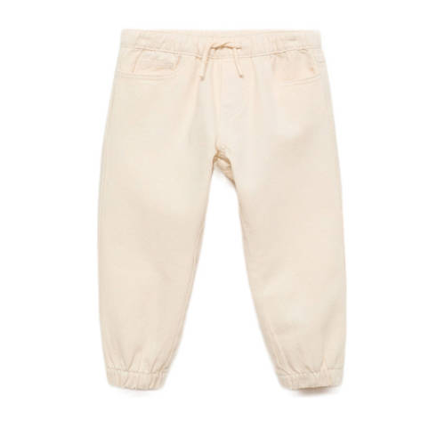 Mango Kids casual broek ecru afbeelding