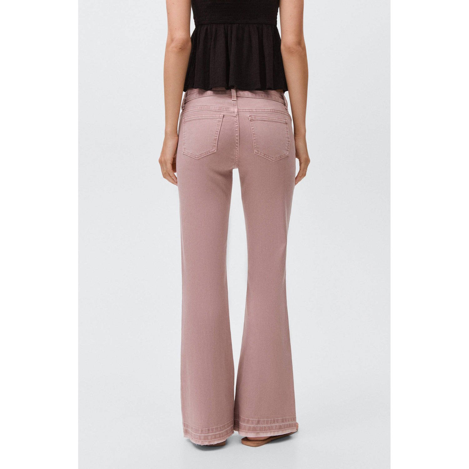MANGO TEEN flared jeans roze