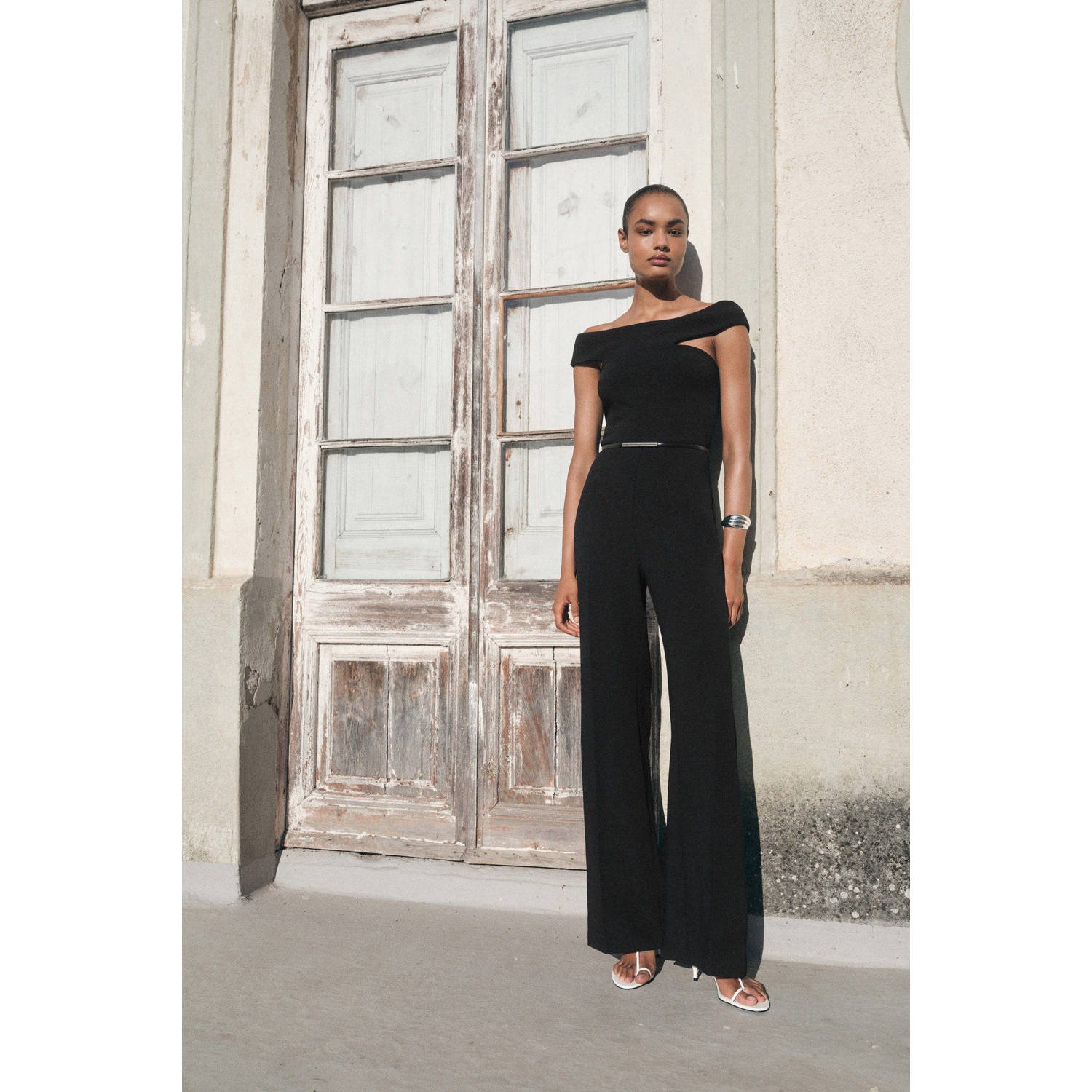 Mango jumpsuit zwart