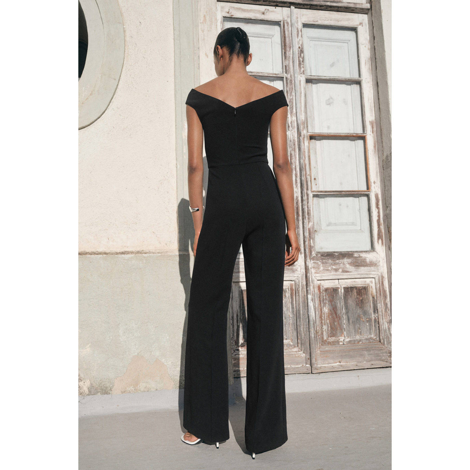 Mango jumpsuit zwart