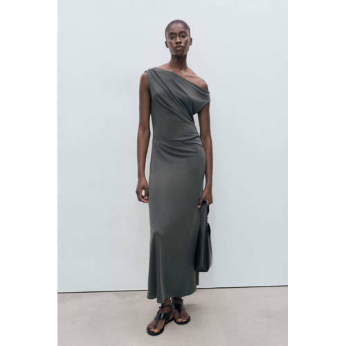 Mango maxi jurk antraciet afbeelding