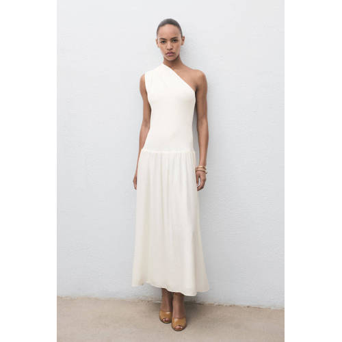 Mango maxi jurk ecru afbeelding