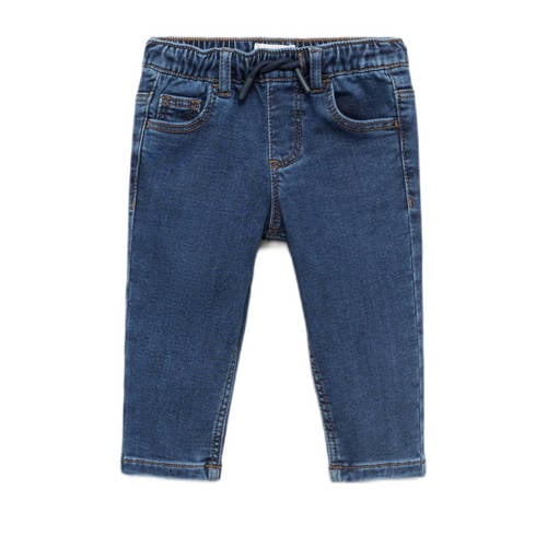 Mango Kids regular waist regular fit jeans dark blue denim afbeelding