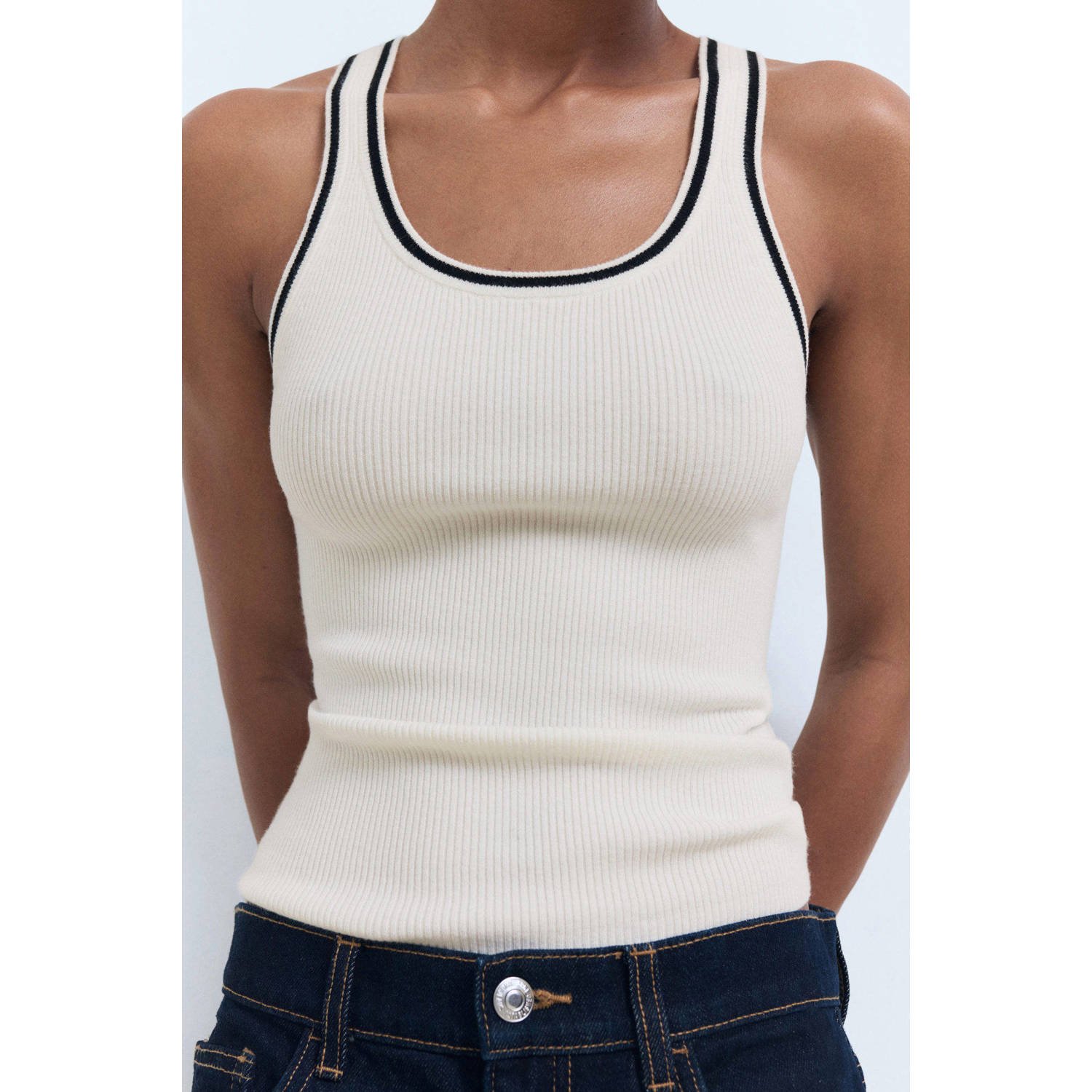 Mango top beige