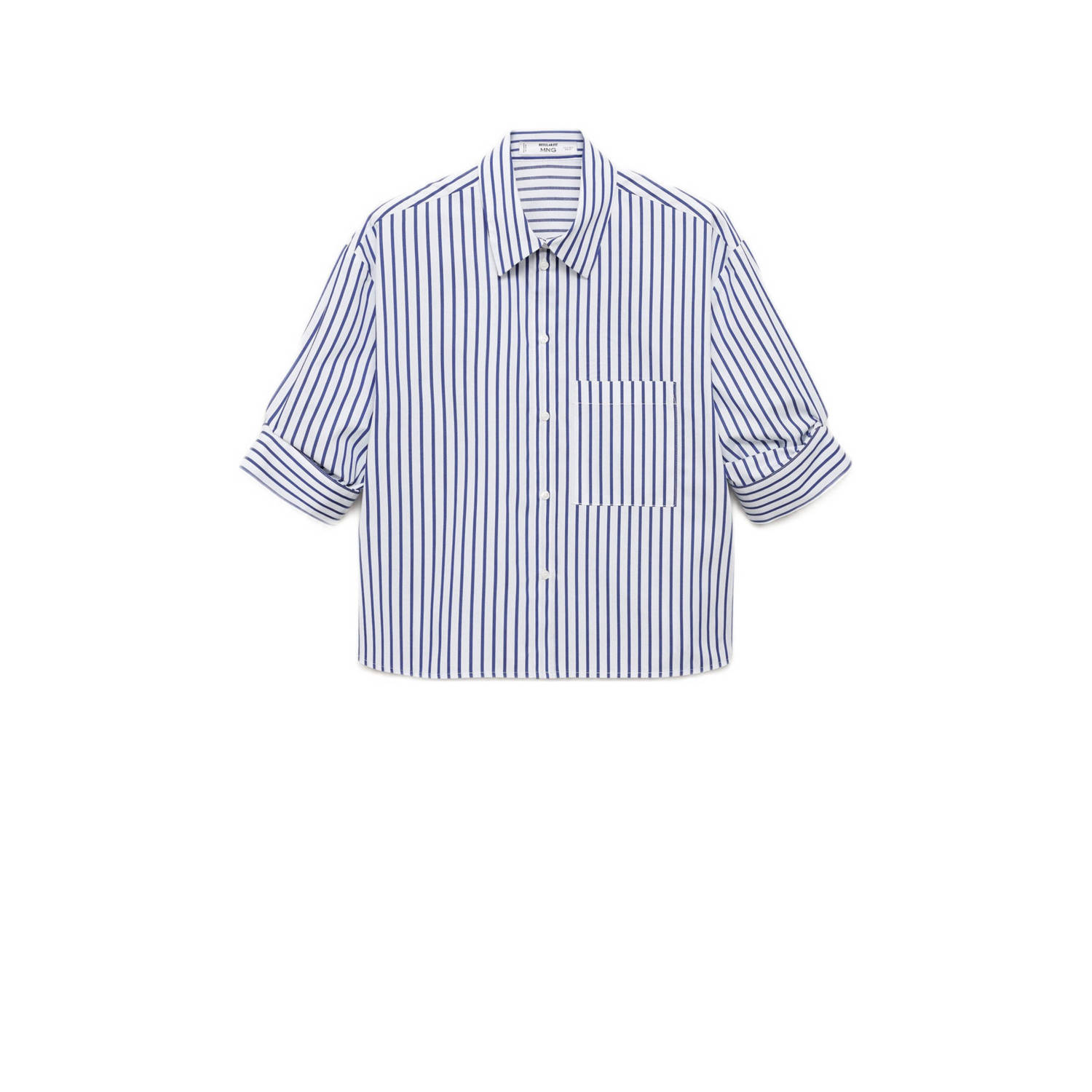 Mango blouse lichtblauw