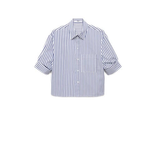 Mango blouse lichtblauw afbeelding