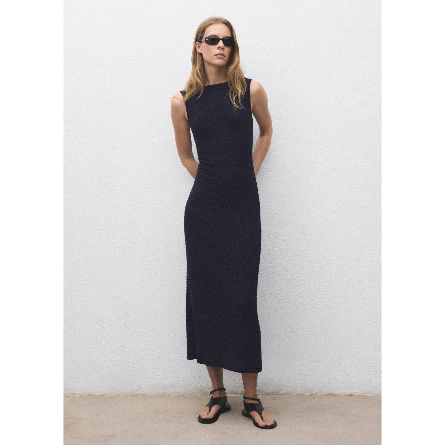 Mango bodycon jurk marine