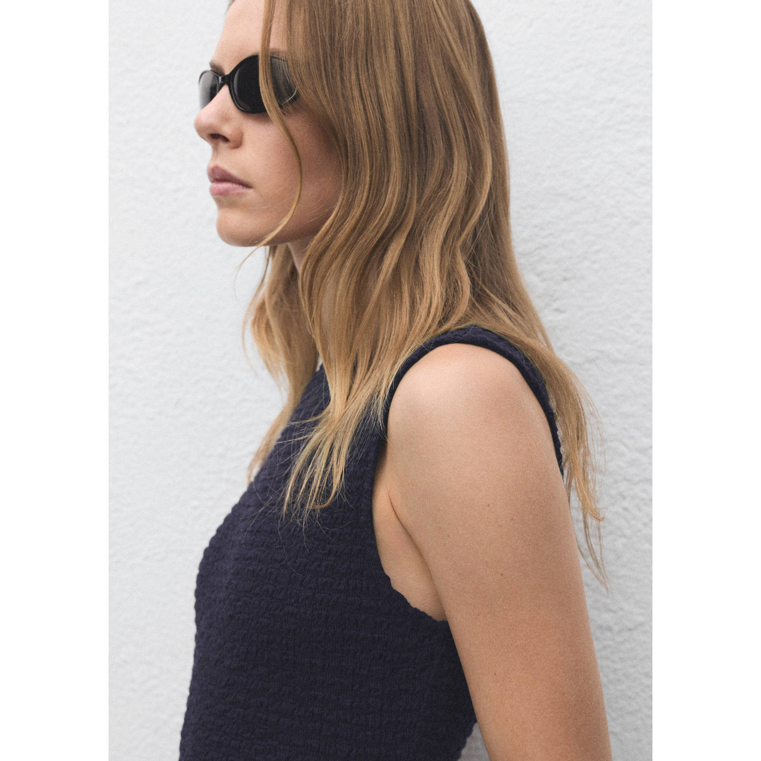 Mango bodycon jurk marine