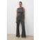 Mango jumpsuit grijs regular