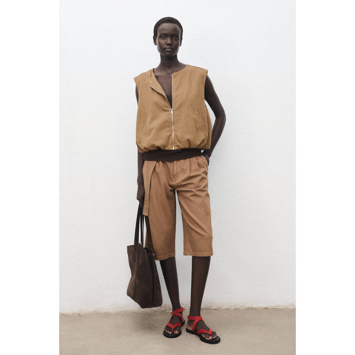 Mango gilet bruin