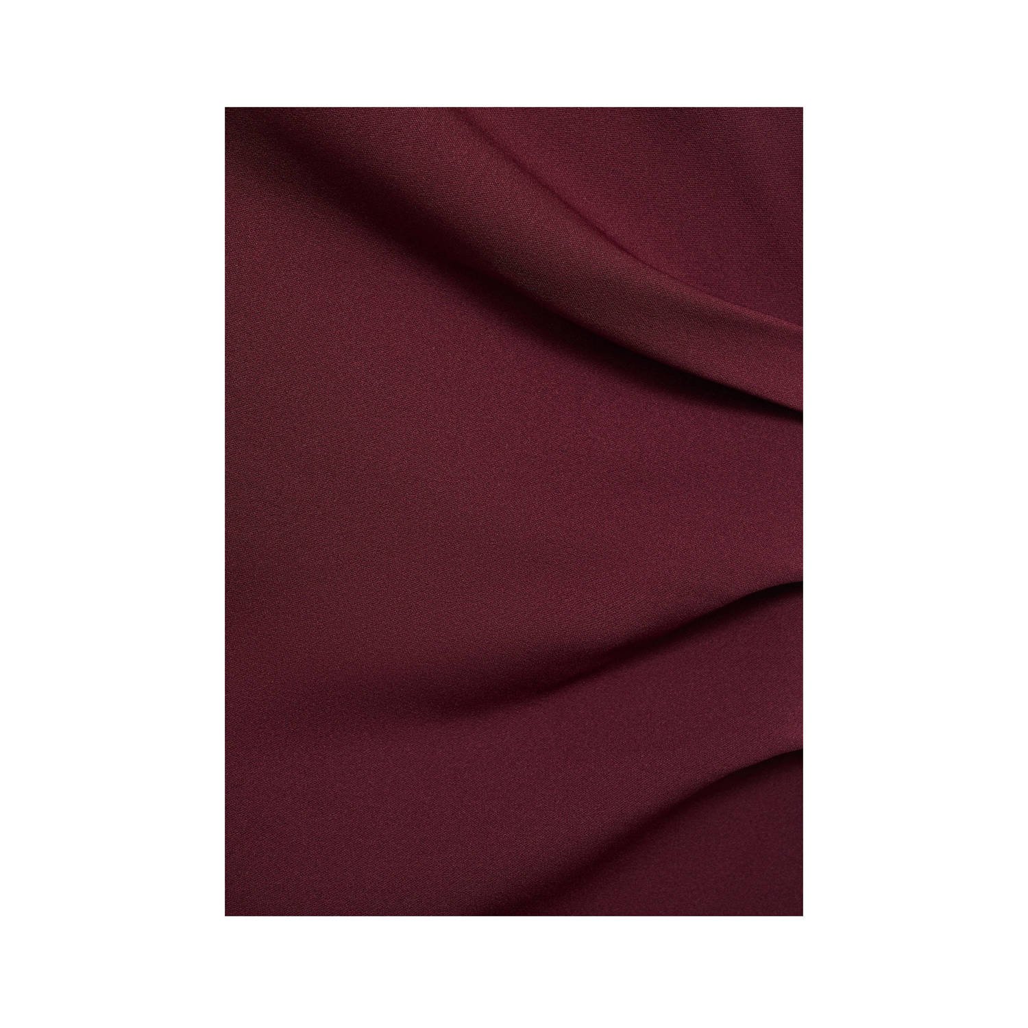 Mango midi jurk donkerrood