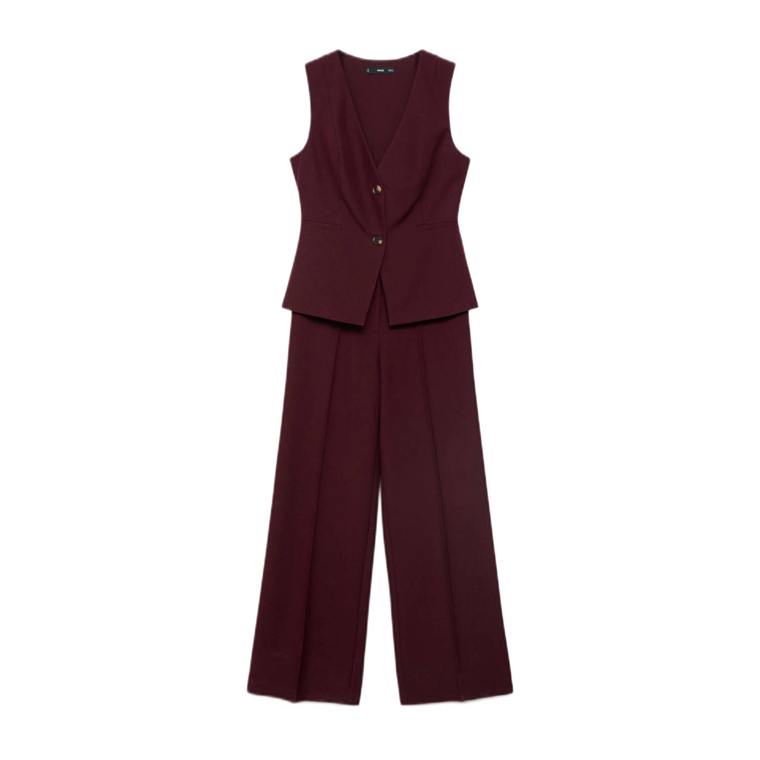 Mango donkerrood jumpsuit