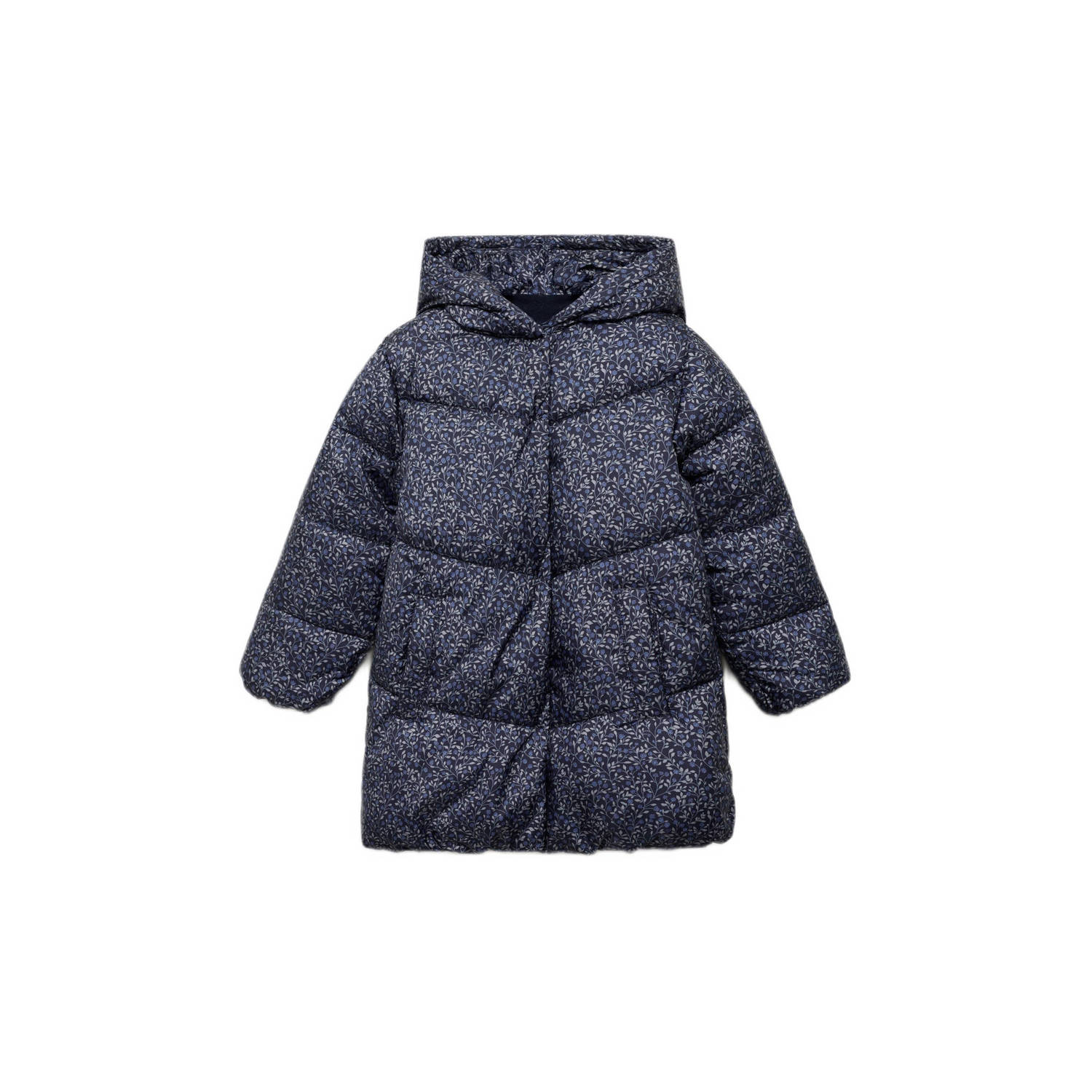 Mango Kids gewatteerde jas donkerblauw