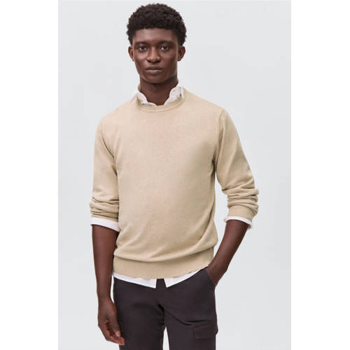 MANGO TEEN trui beige fijn gebreid afbeelding