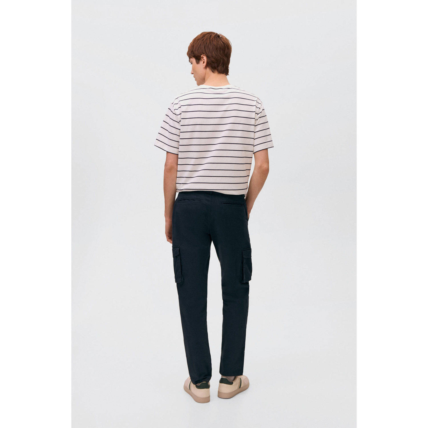 MANGO TEEN cargo broek donkerblauw
