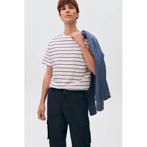 MANGO TEEN cargo broek donkerblauw afbeelding