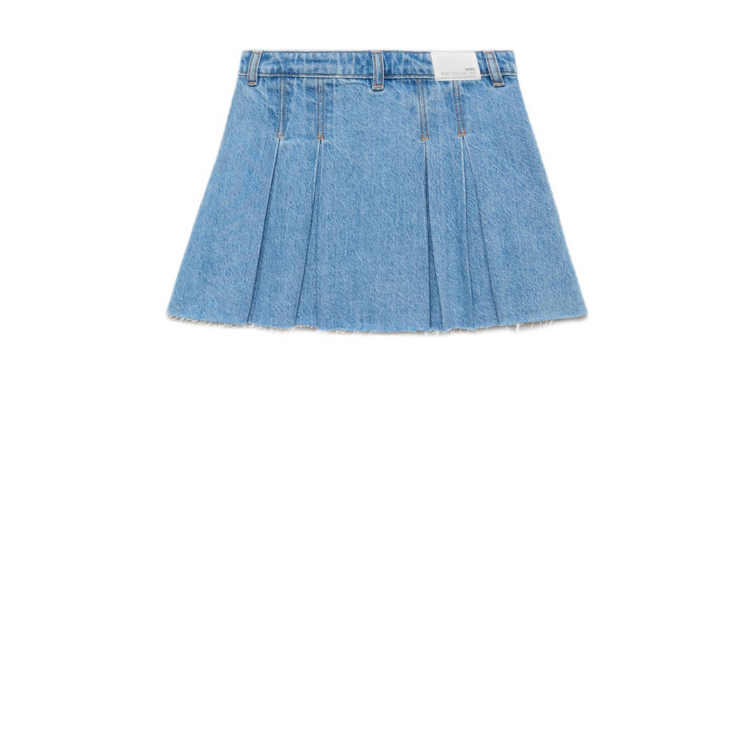 Mango Kids denim spijkerrok light blue denim