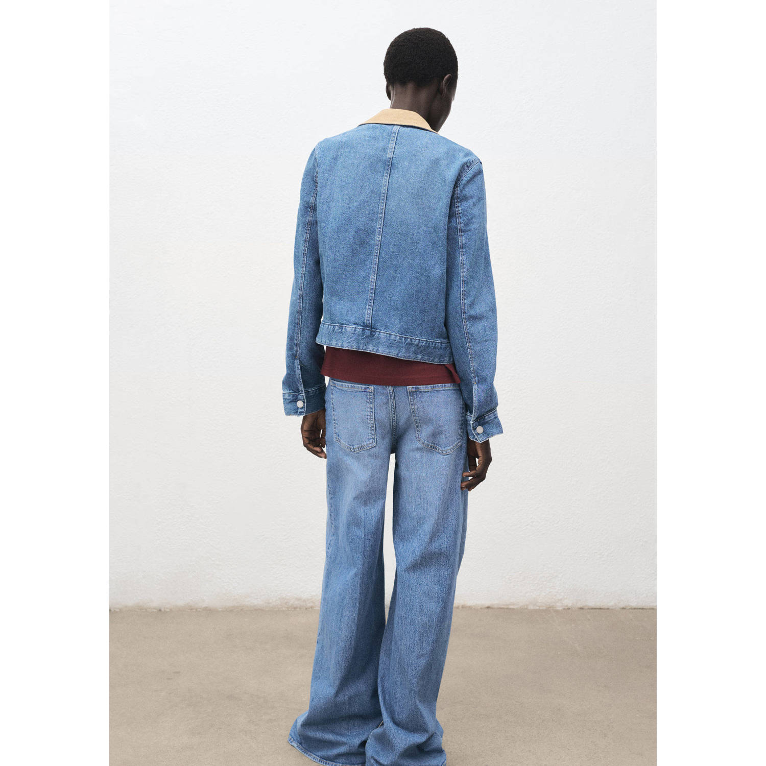Mango spijkerjas medium blue denim