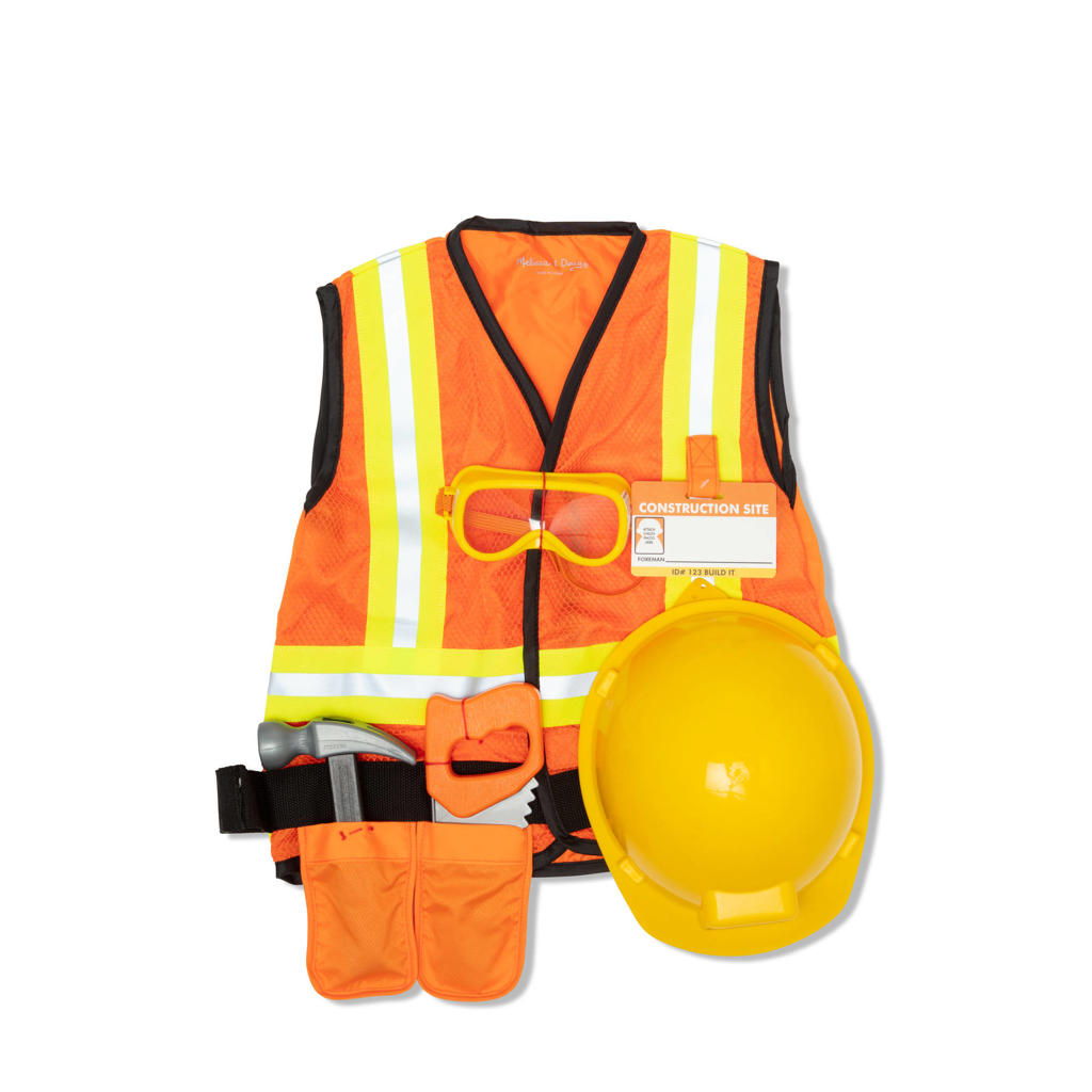 Melissa & Doug Construction Worker Role Play Costume Se