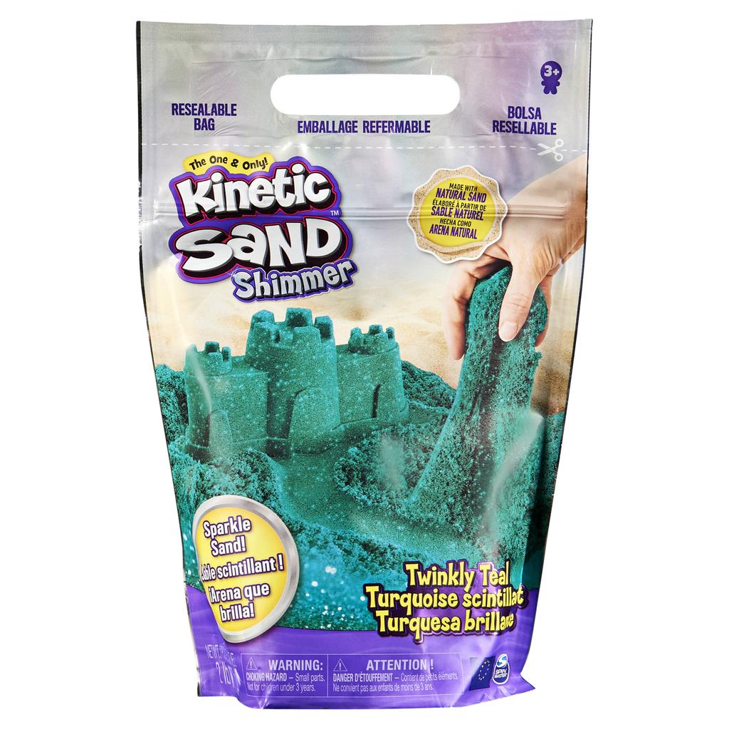 Kinetic Sand Glitter Sand Twinkly Teal (907 g)