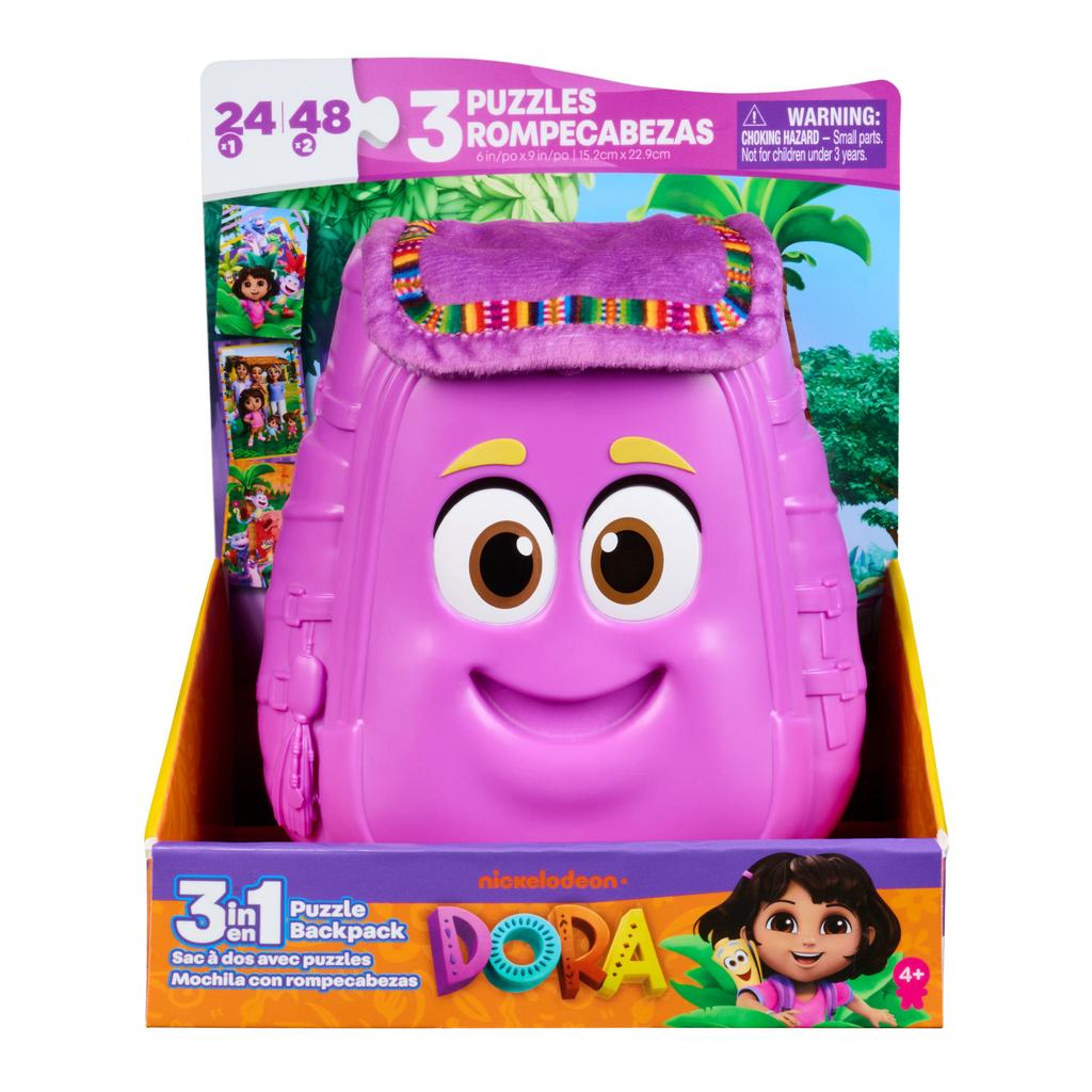 Dora 3-pack Puzzel in Rugzak