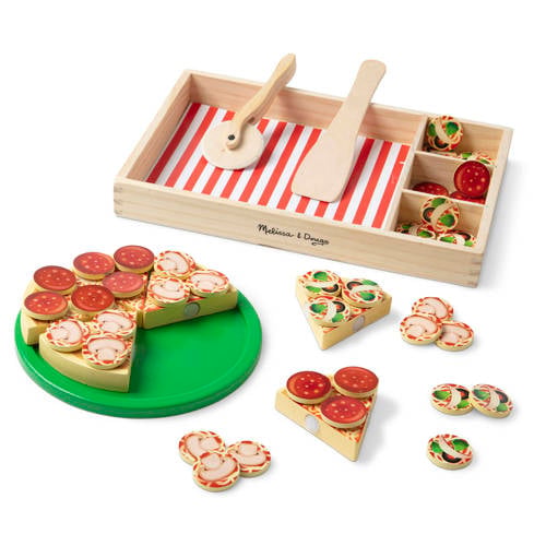 Melissa & Doug Wooden Pizza Party afbeelding