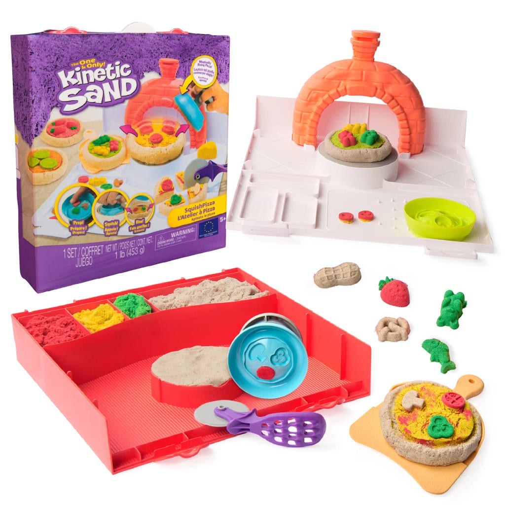 Kinetic Sand Squish Pizza Set