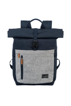 rugzak Basics Rollup donkerblauw/grijs