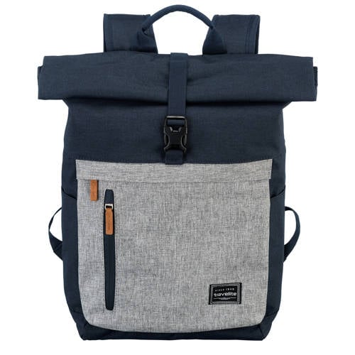 Travelite rugzak Basics Rollup donkerblauw/grijs afbeelding