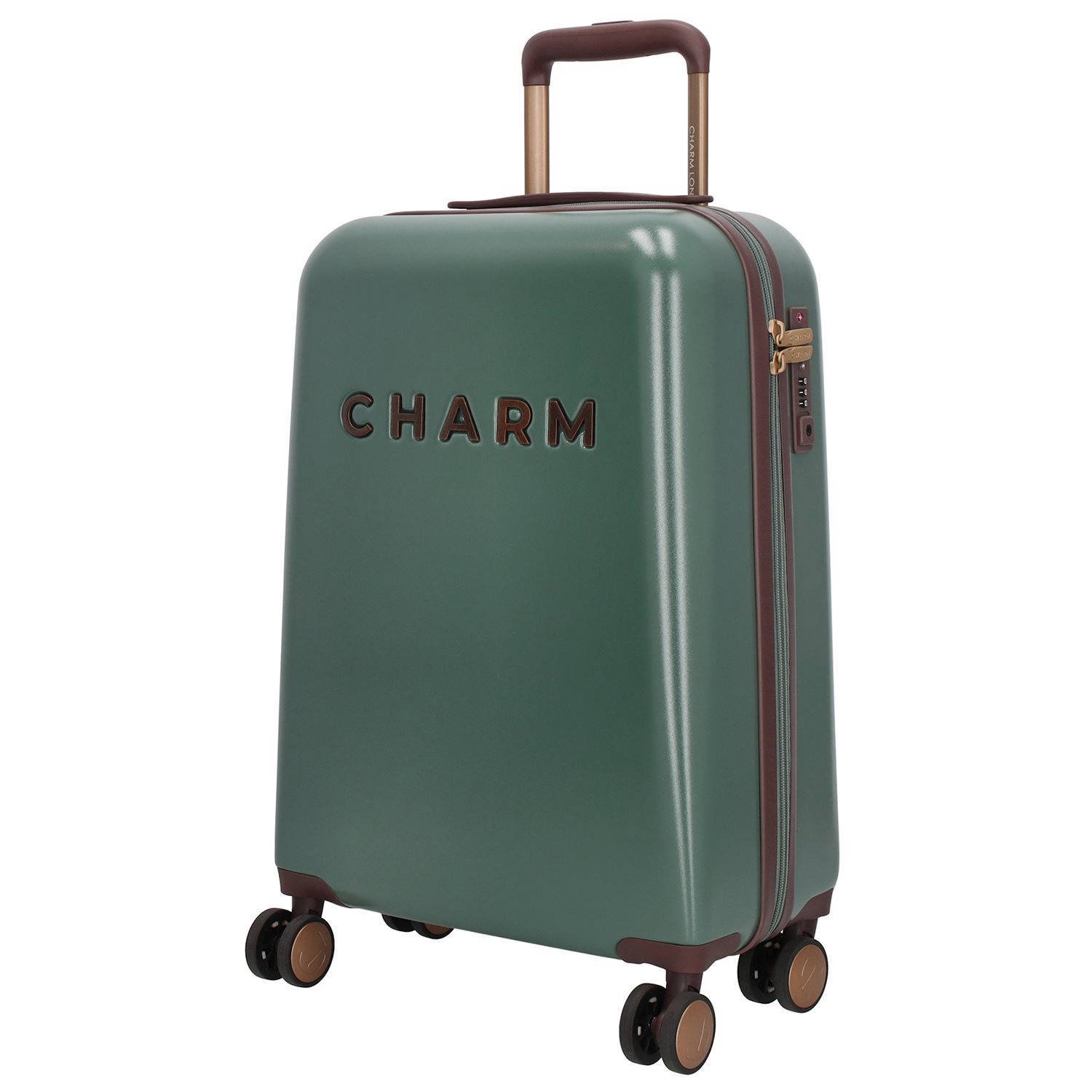 Charm trolley Capetown 55 cm. donkergroen
