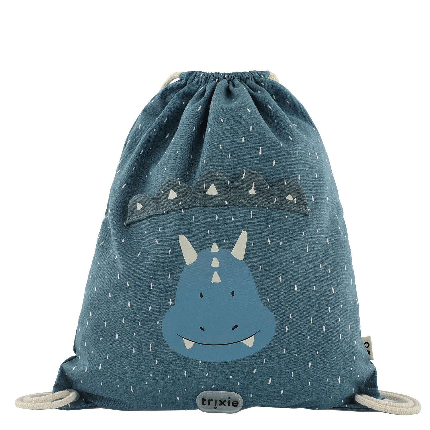 Trixie rugzak Mr. Triceratops blauw