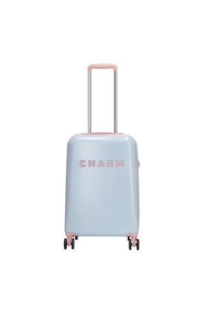 trolley Capetown 55 cm. lichtblauw