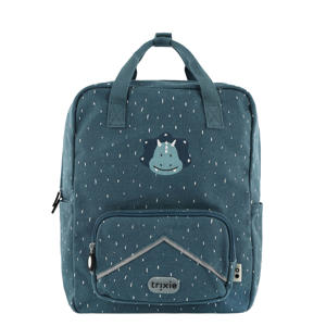 katoenen rugzak met dierenprint - blauw