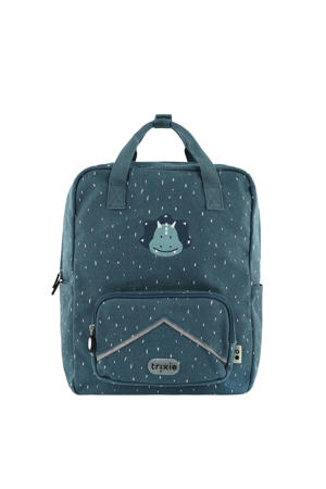 katoenen rugzak met dierenprint - blauw