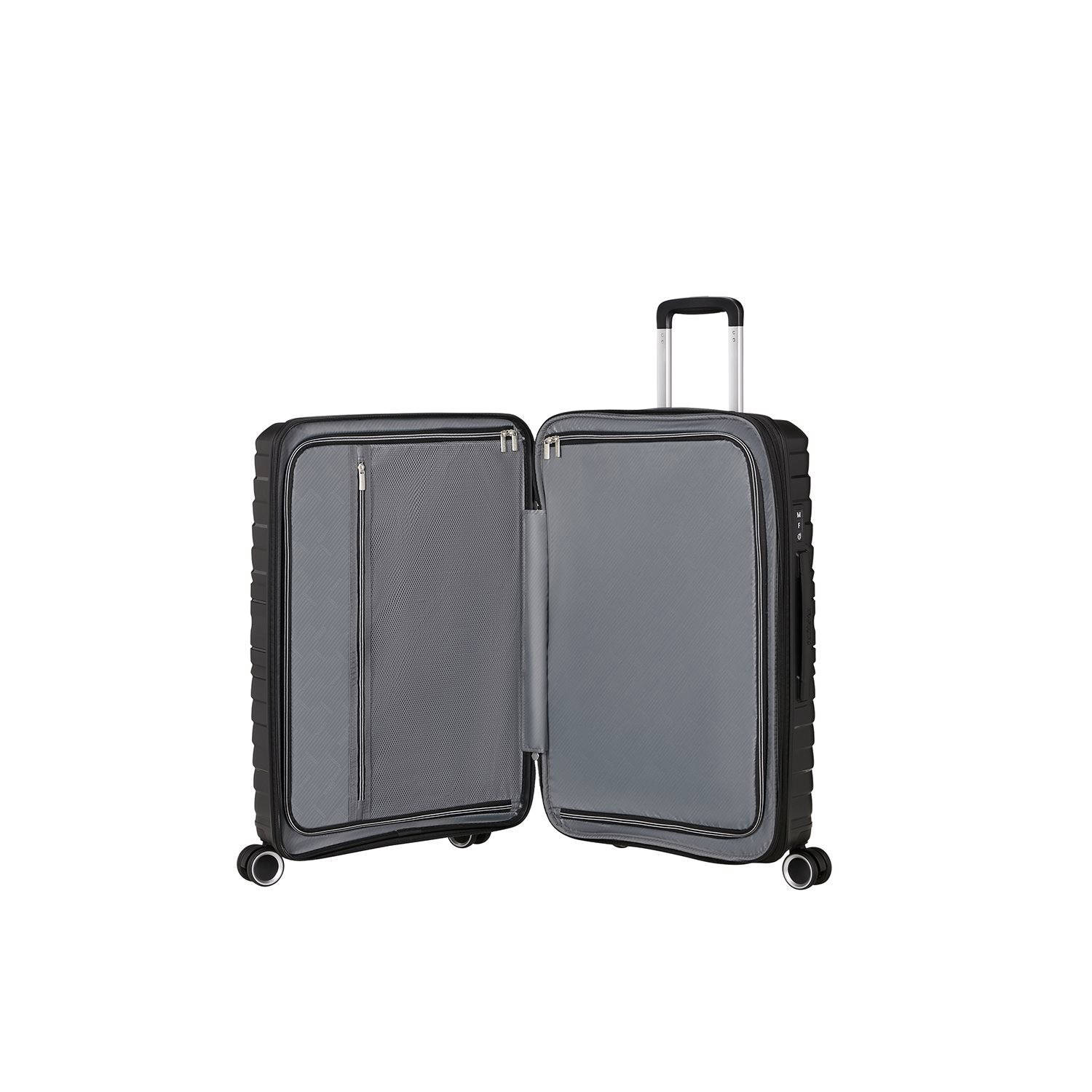 American Tourister trolley Flytwist 67 cm. Expandable zwart
