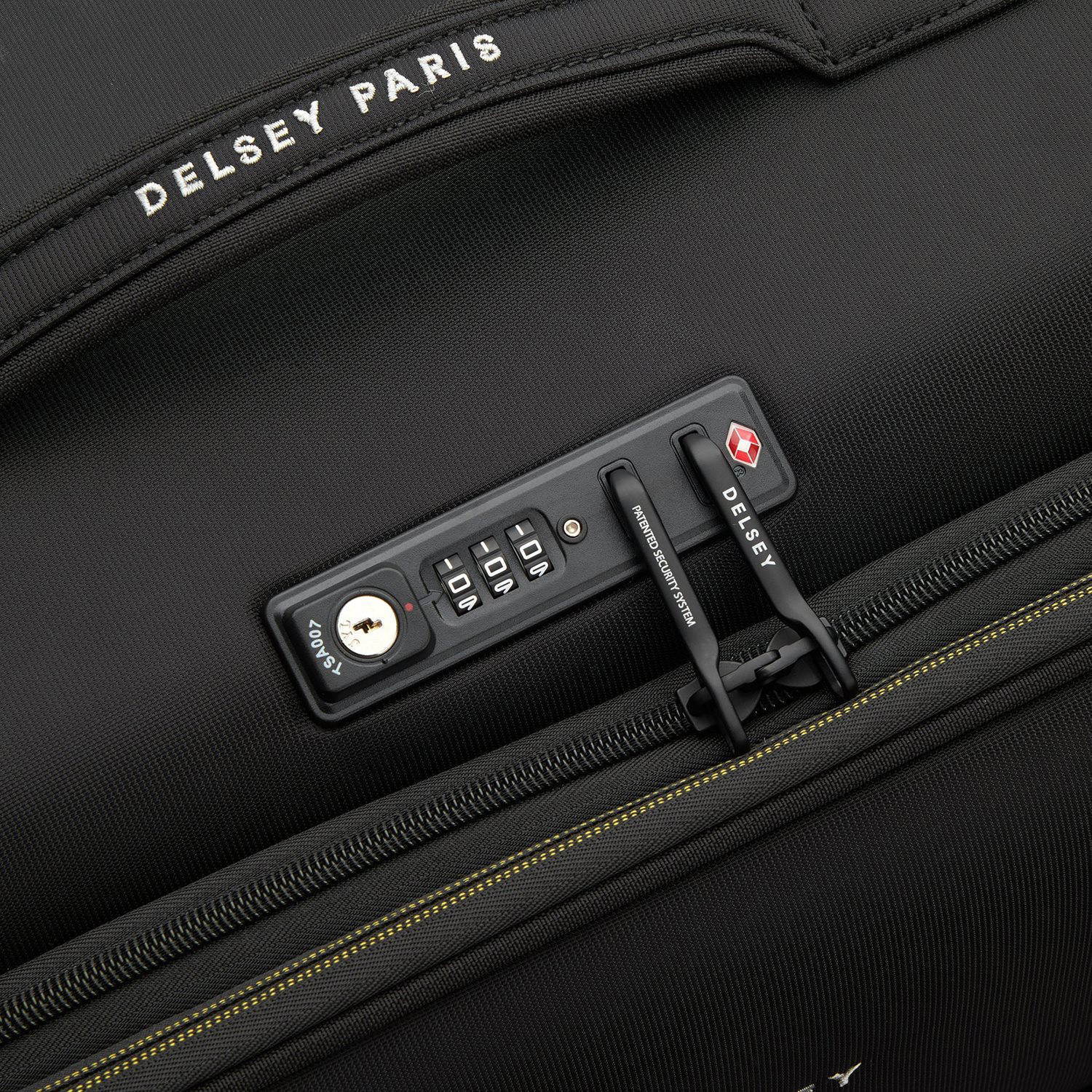 Delsey trolley Brochant 3 78 cm. Expandable zwart