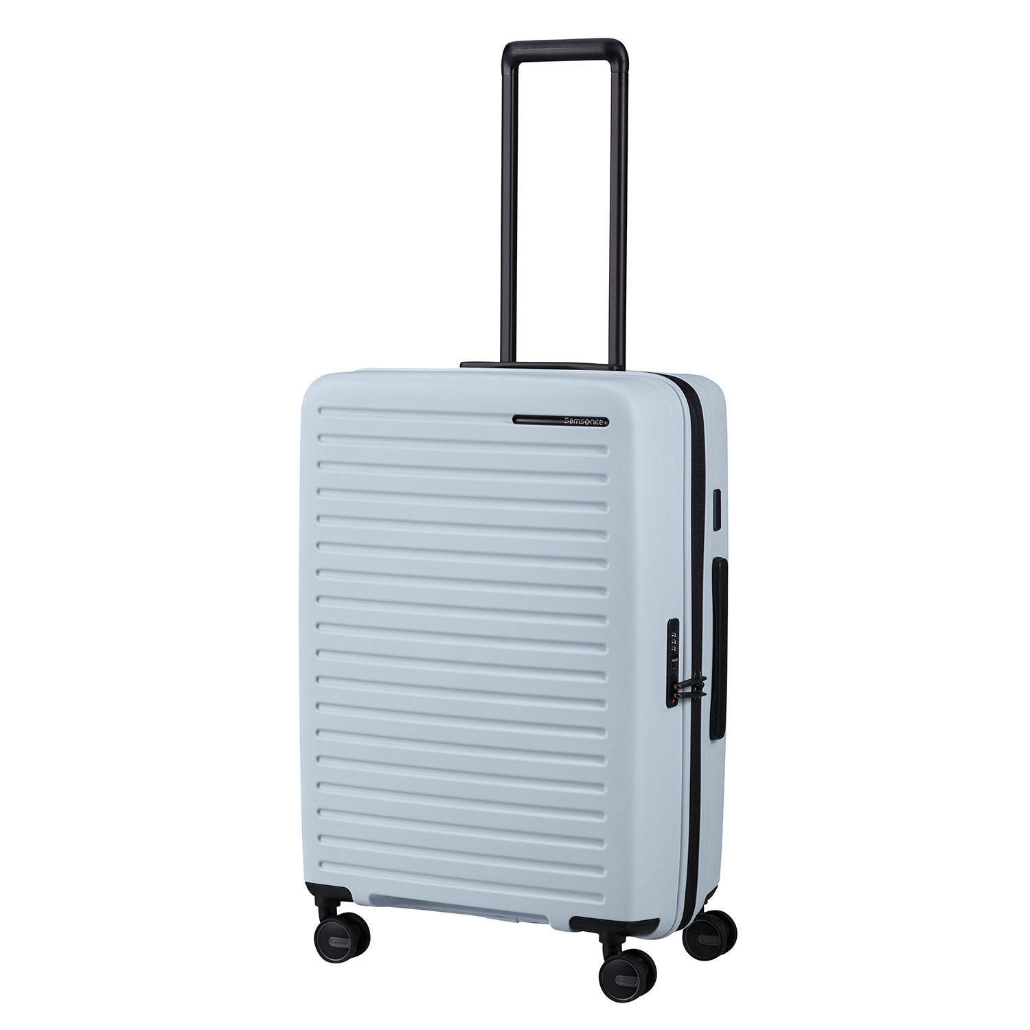 Samsonite trolley Restackd 68 cm. Expandable lichtblauw