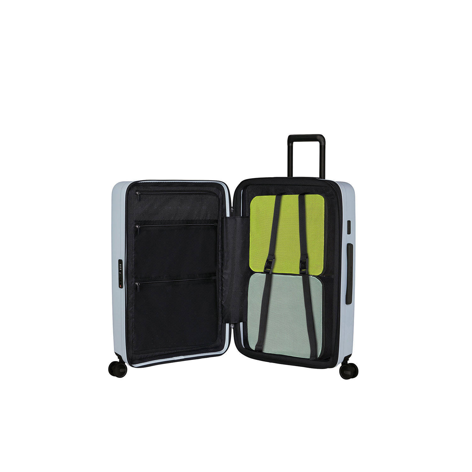 Samsonite trolley Restackd 68 cm. Expandable lichtblauw