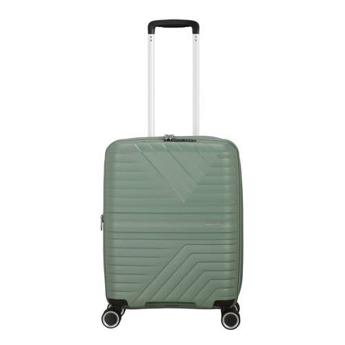 American Tourister trolley Flytwist 55 cm. Expandable groen afbeelding