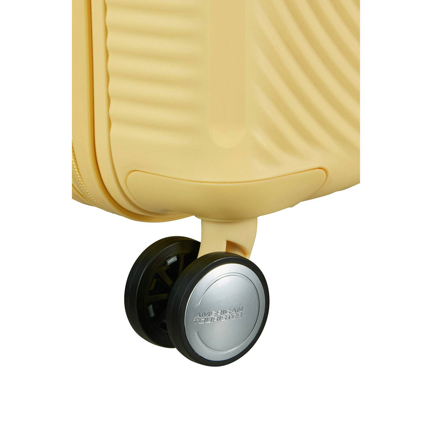 American Tourister trolley Soundbox 47 cm. lichtgeel