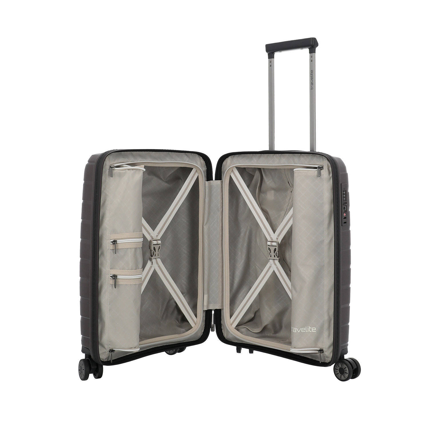 Travelite trolley Air Base 55 cm. donkerbruin