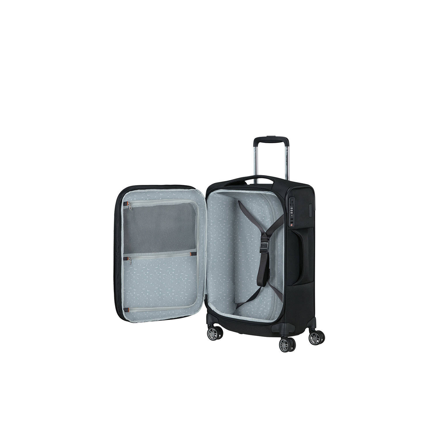 Samsonite trolley Re-Lite 55 cm. Expandable zwart