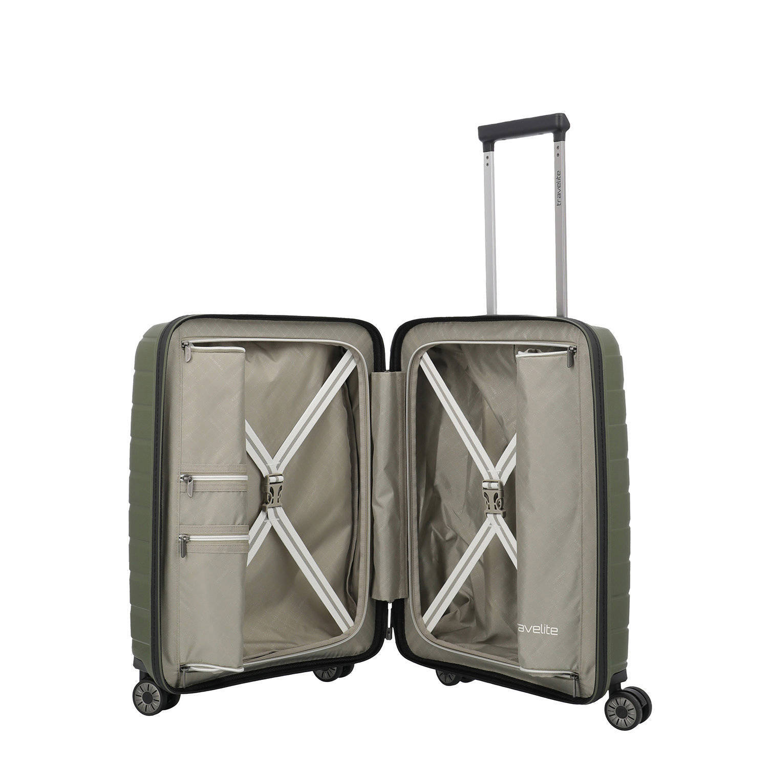 Travelite trolley Air Base 55 cm. olijfgroen