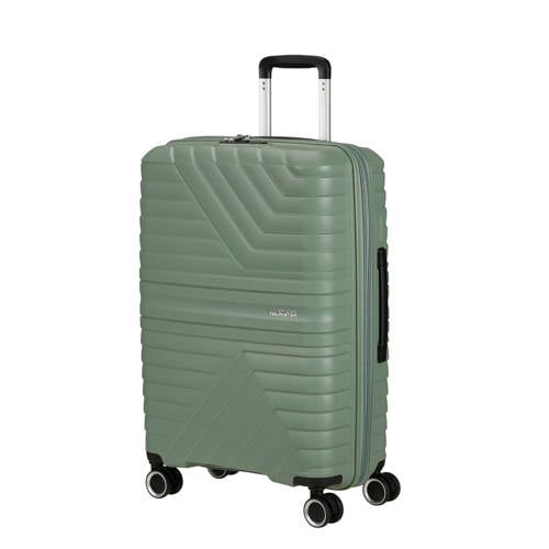 American Tourister trolley Flytwist 67 cm. Expandable groen afbeelding