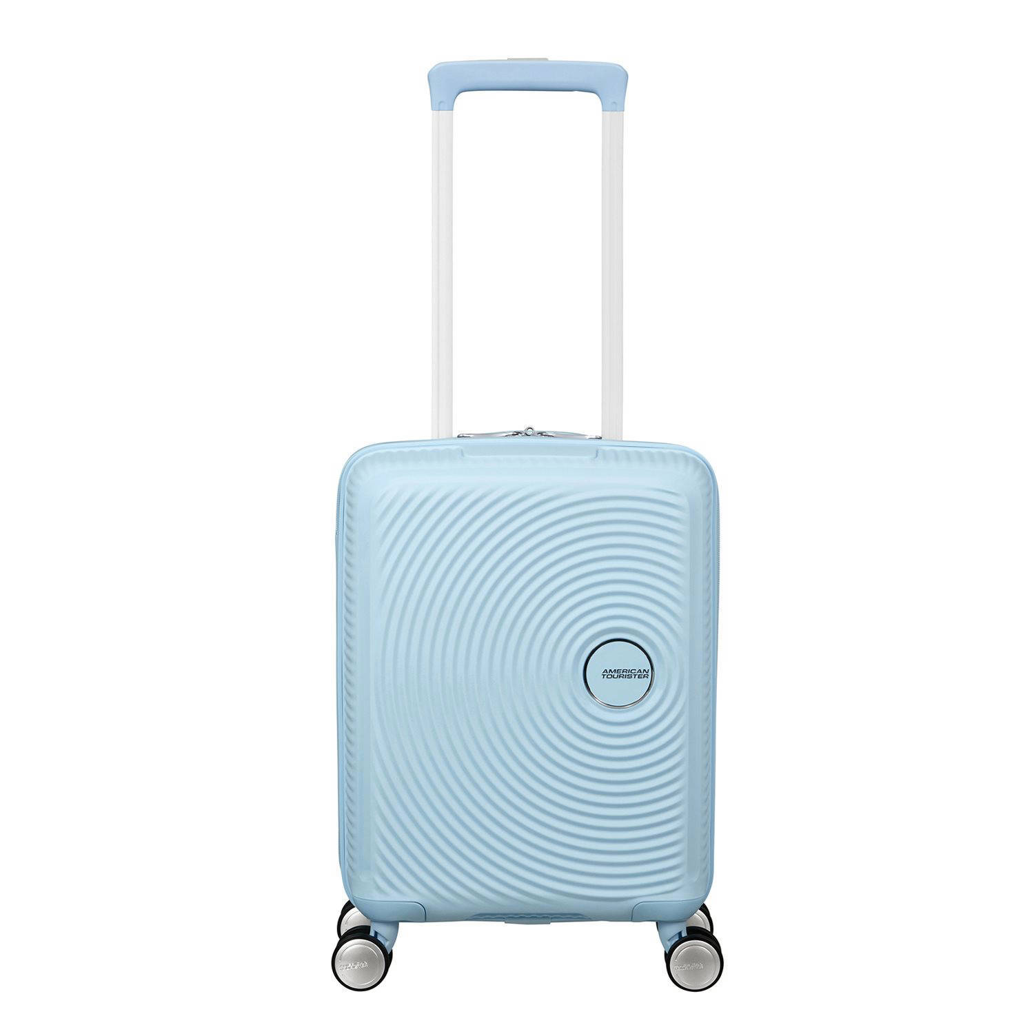 American Tourister trolley Soundbox Mini 47 cm. lichtblauw