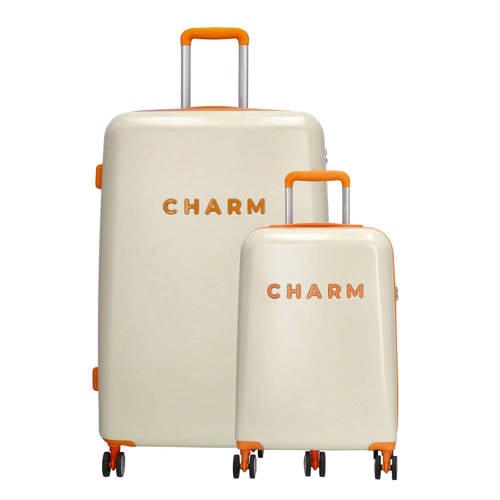 Charm trolleyset Capetown - set van 2 beige/lila afbeelding