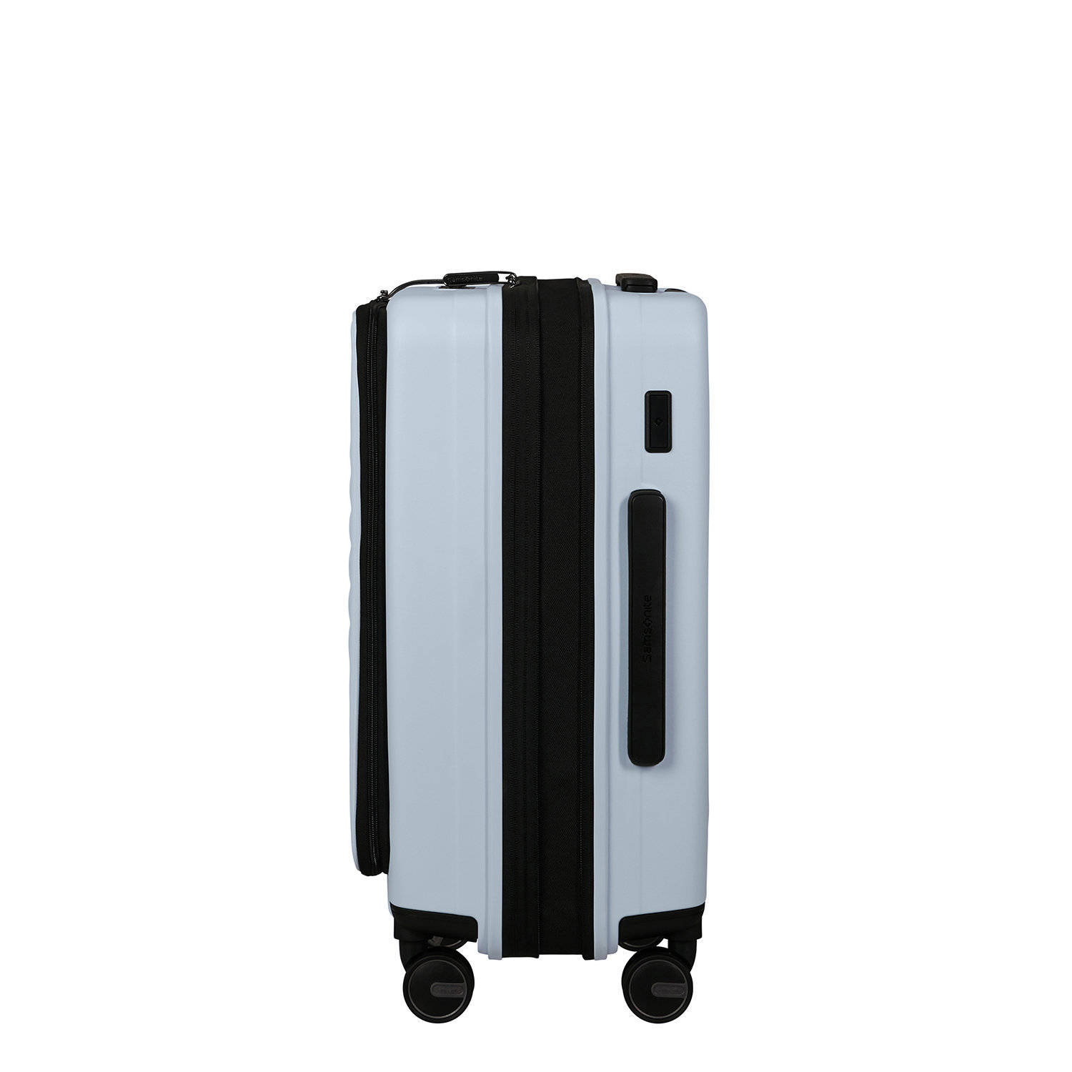 Samsonite trolley Restackd 55 cm. Expandable lichtblauw