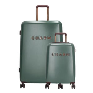 trolleyset Capetown - donkergroen (set van 2)